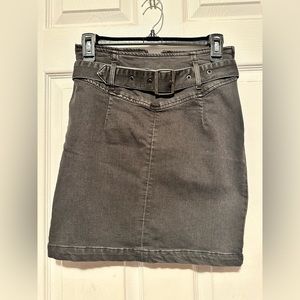 Free people sz 4 hight waisted belted mini skirt